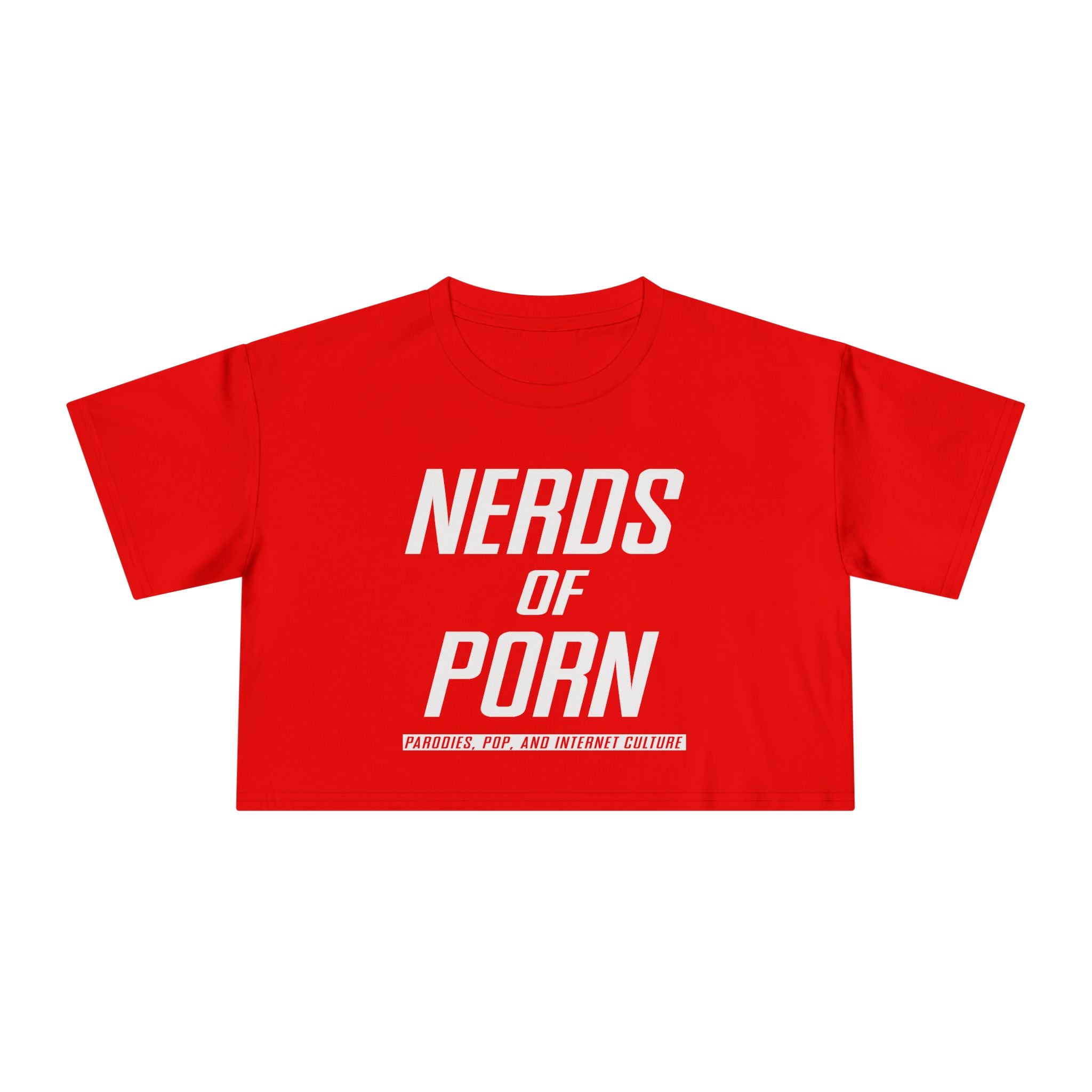 NOP Logo Red Crop Womens Tee