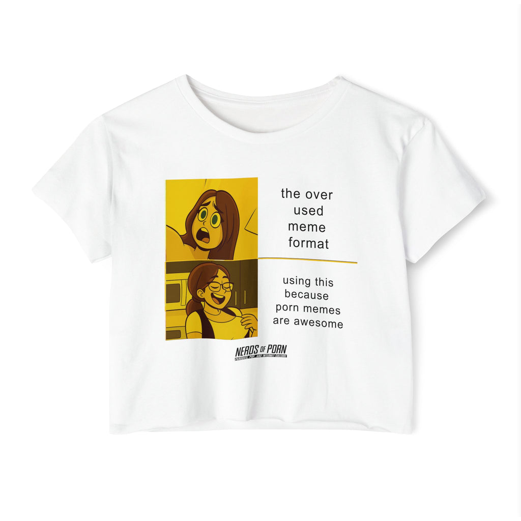 P Meme Format Crop Top Tee