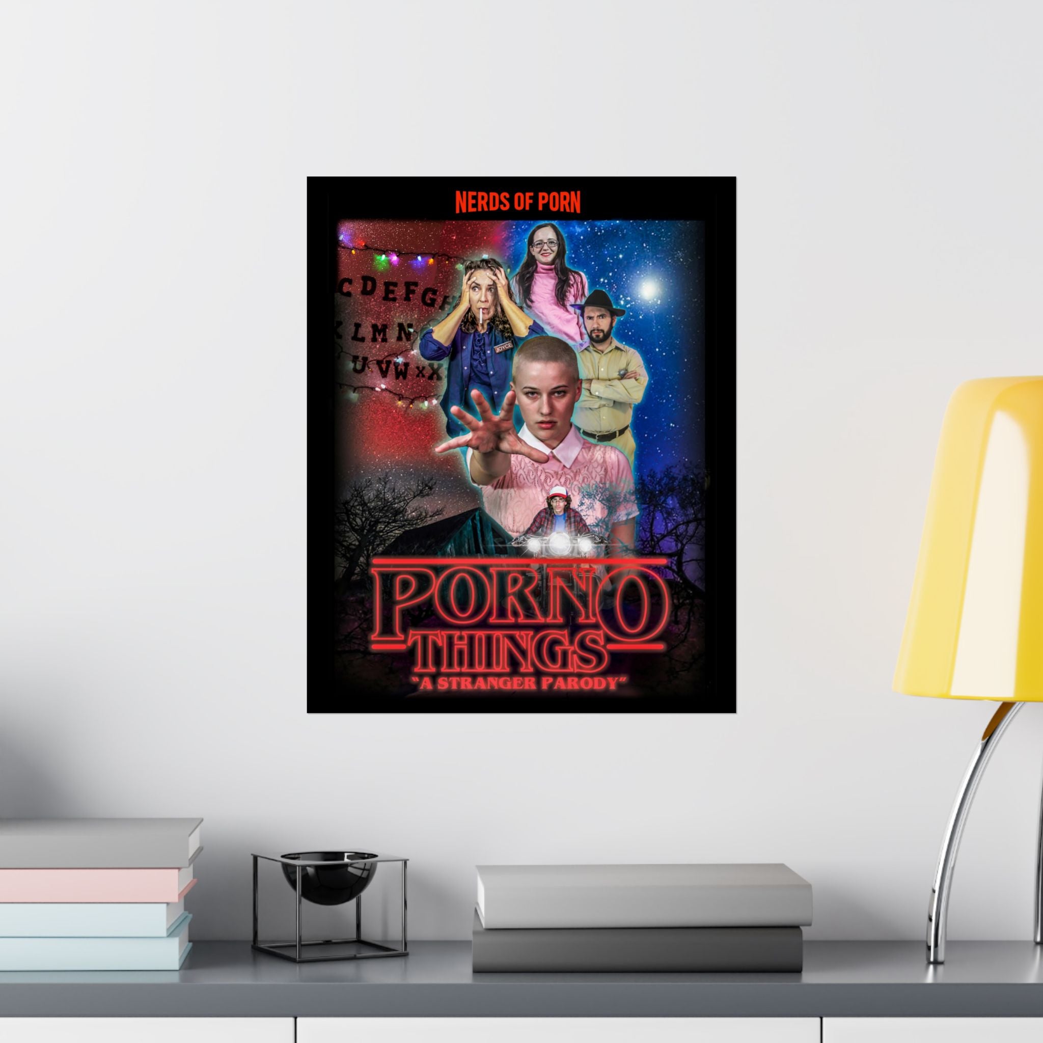 P*rno Things: A Stranger Parody' Retro Horror Art Print