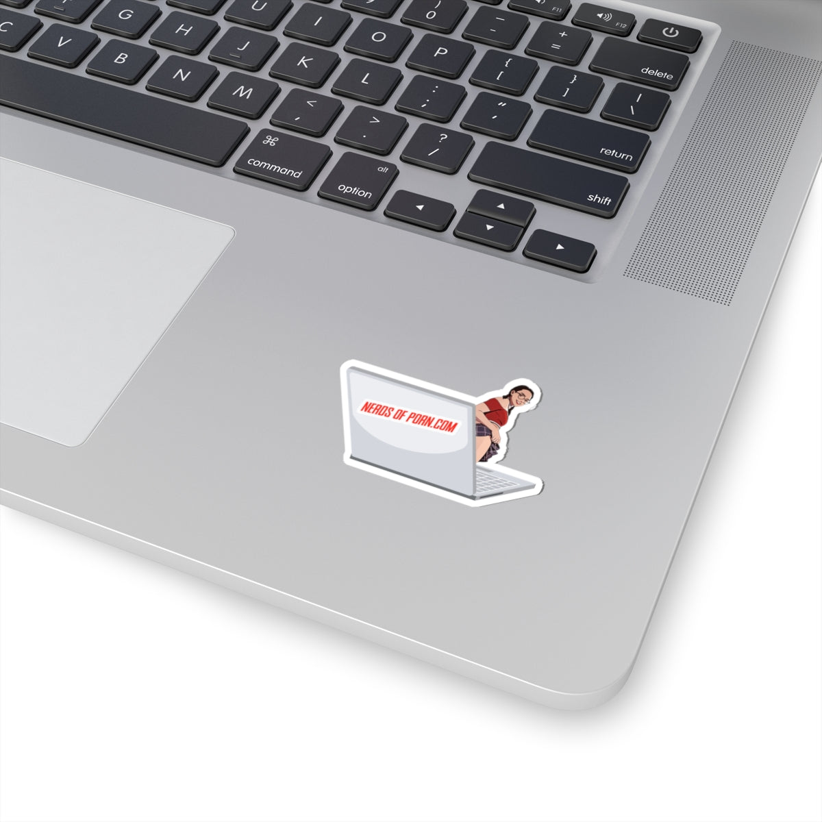 NOP Mascot Logo Sticker (red, white)