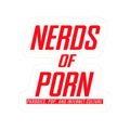 NOP Logo Sticker (red, white)